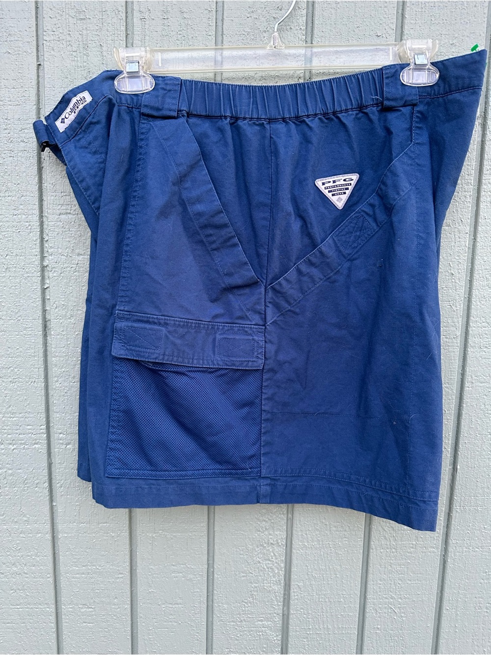 Columbia Navy Blue Utility Shorts with Pocket Details